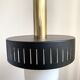 Suspension in opaline, brass and metal, circa 1960