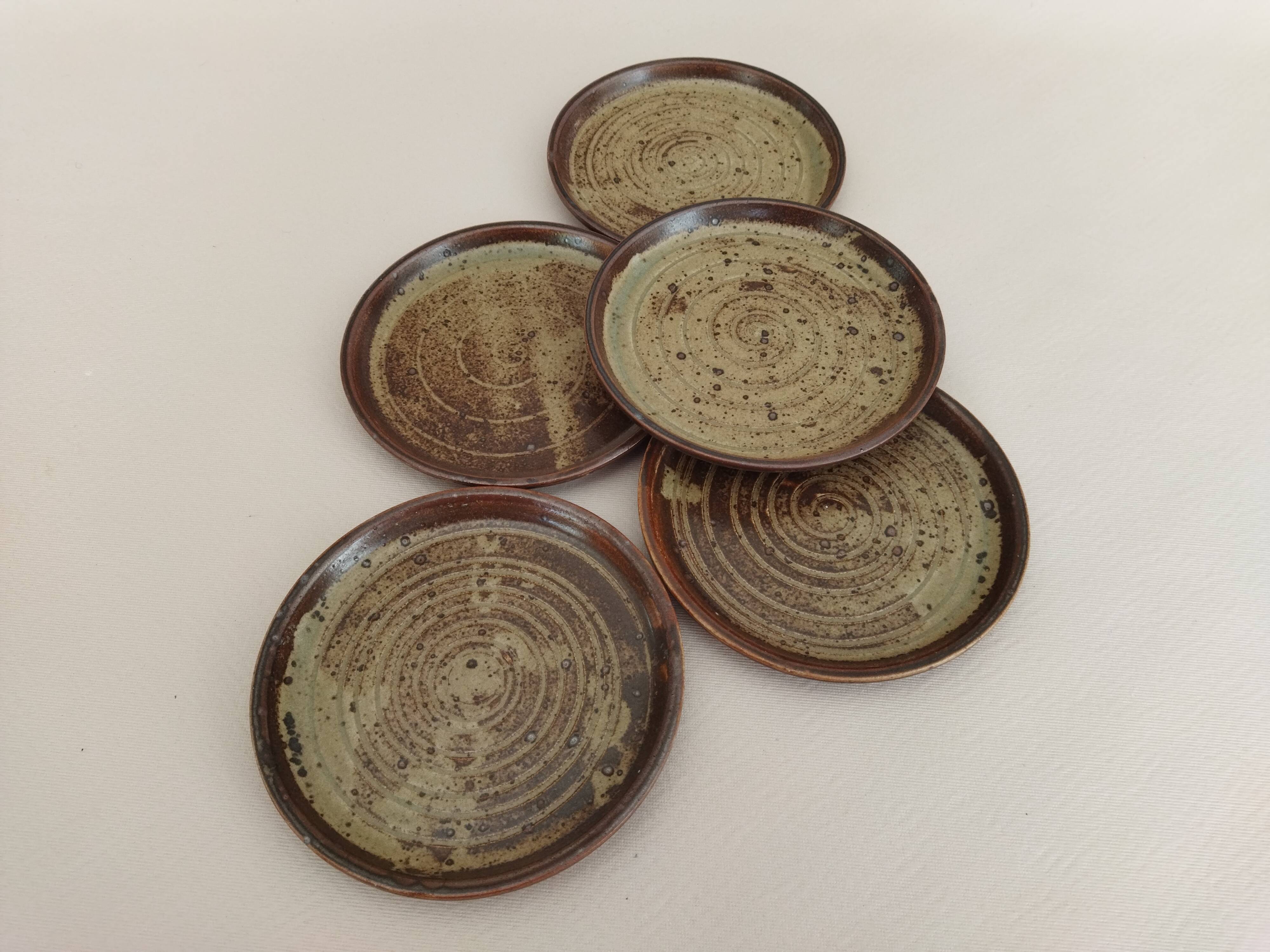 Stoneware tapas plates Rocaille Japan