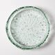 Centre de table en verre recyclé vert de Géorgie, Italie années 1970