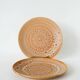 Pair of ceramic dessert plates, Niderviller, Fauve model, 1960.