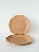 Pair of ceramic dessert plates, Niderviller, Fauve model, 1960.