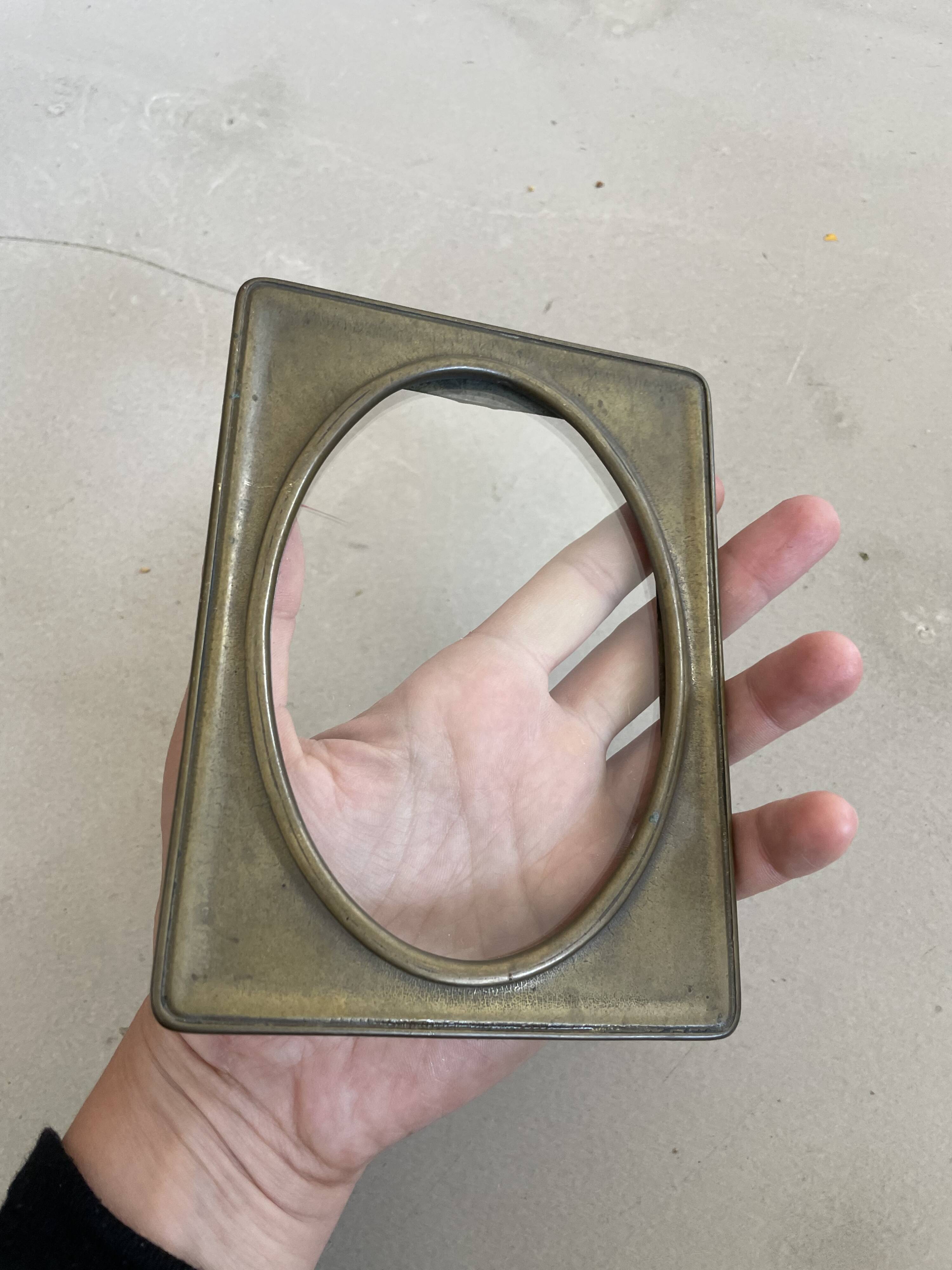 Antique brass frame
