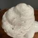 Sculpture en terre cuite émaillage blanc craquelé sujet féminin XXe
