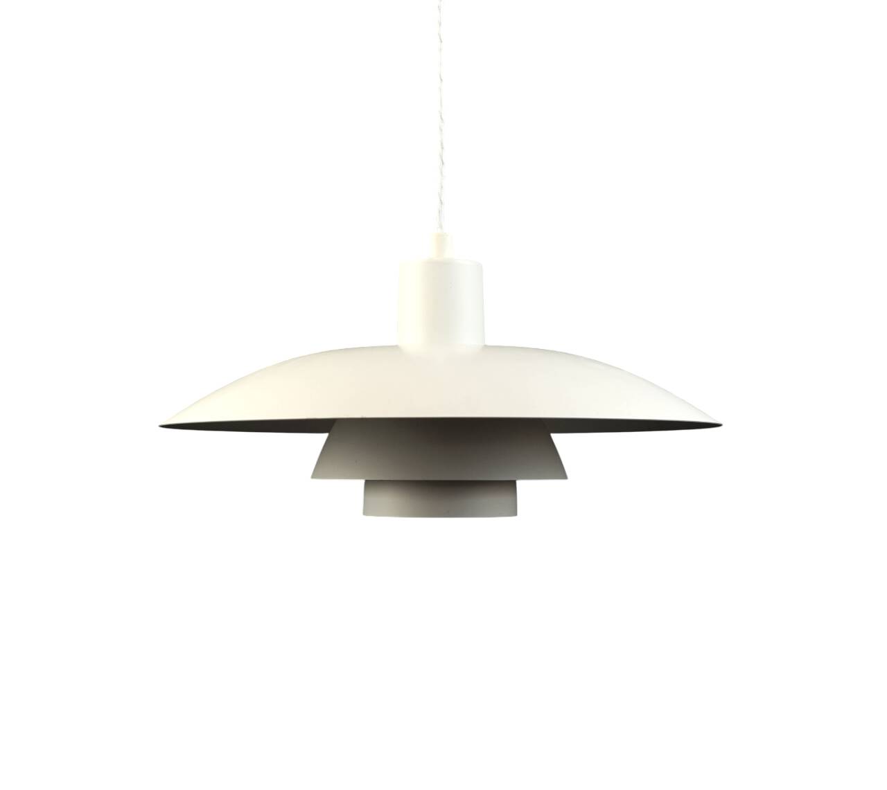 PH 4/3 white pendant light Poul Henningsen metal Denmark