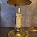Vintage antique bronze hot water bottle lamp