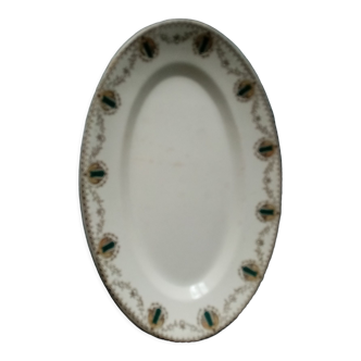Oval dish of clairefontaine
