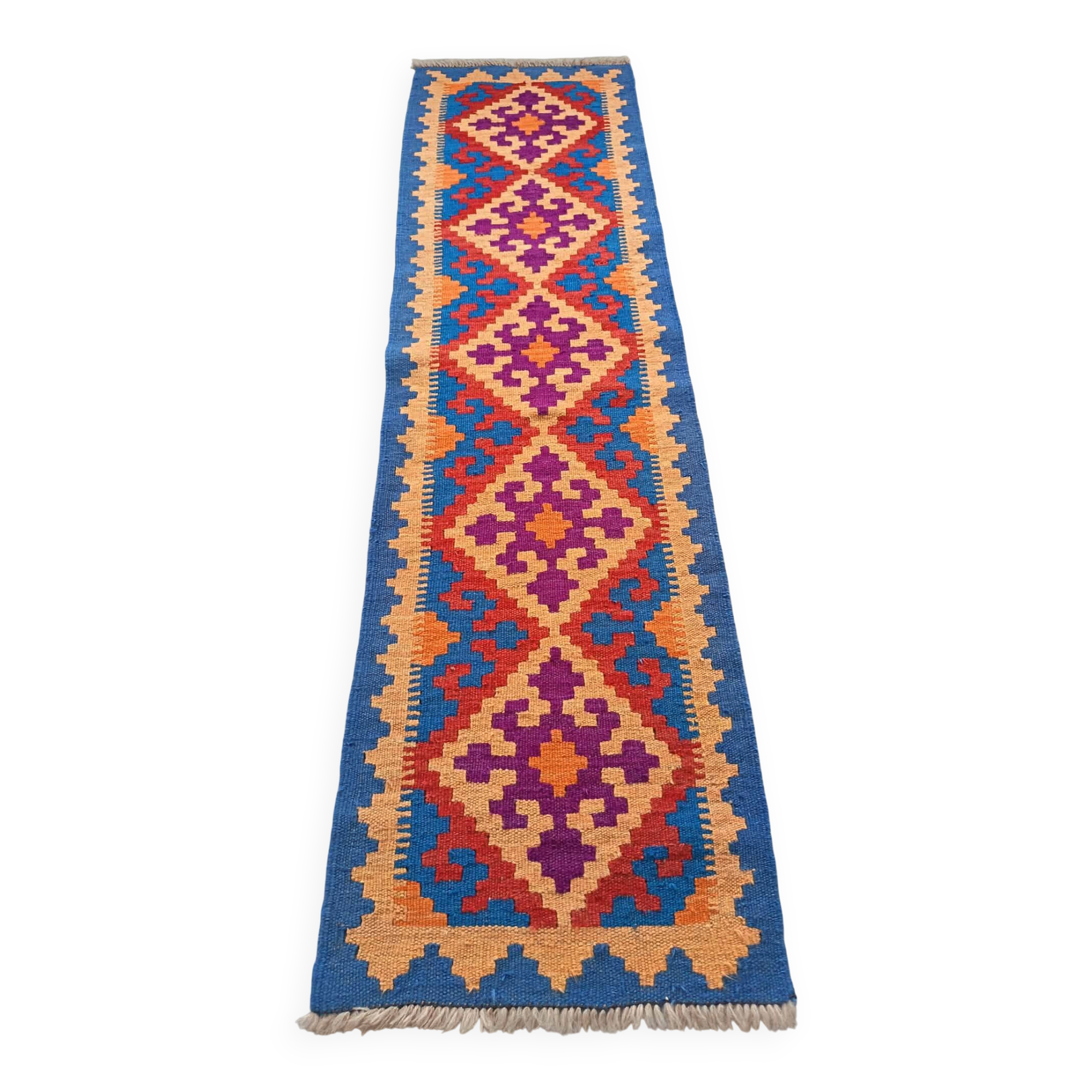 Handmade Persian Gashqaï corridor rug