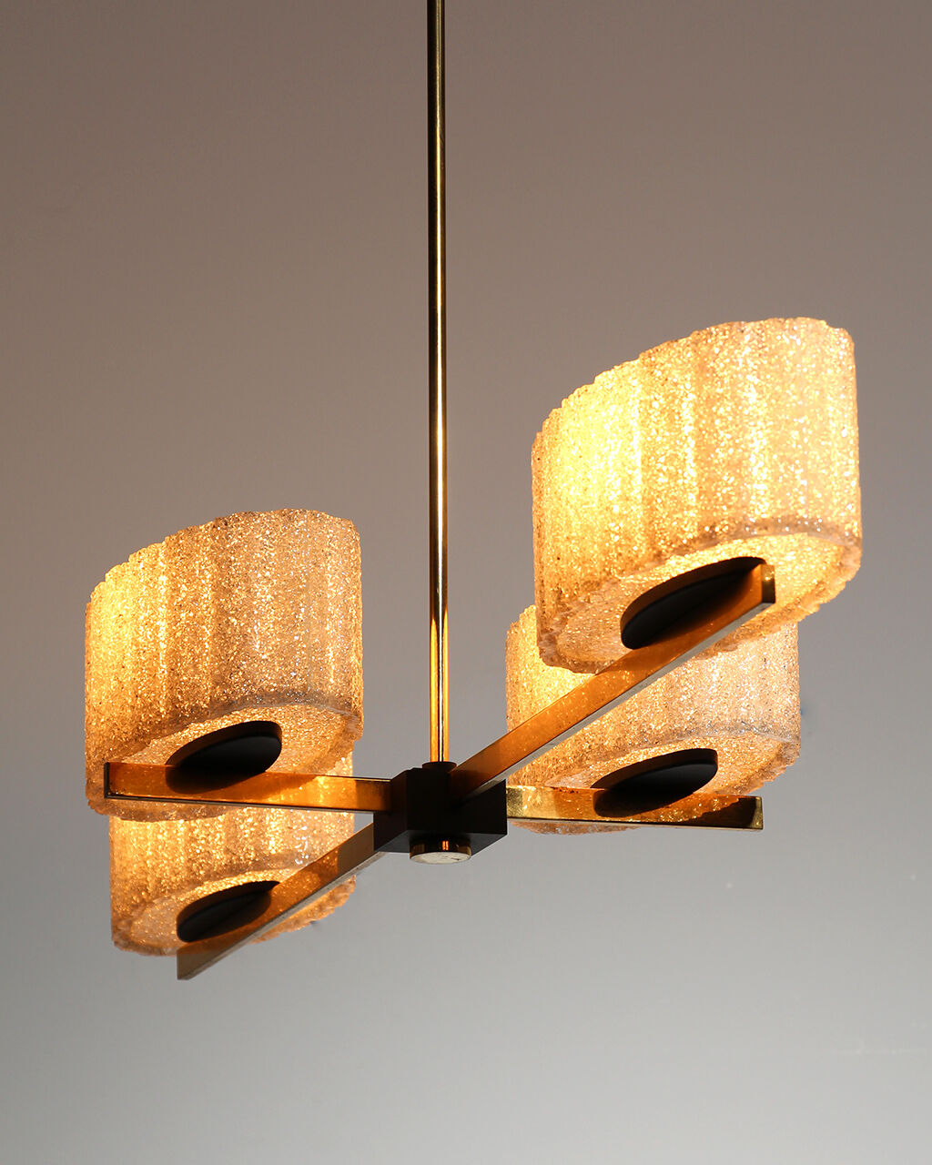 Pendant chandelier 1960 Arlus