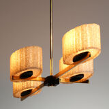 Pendant chandelier 1960 Arlus