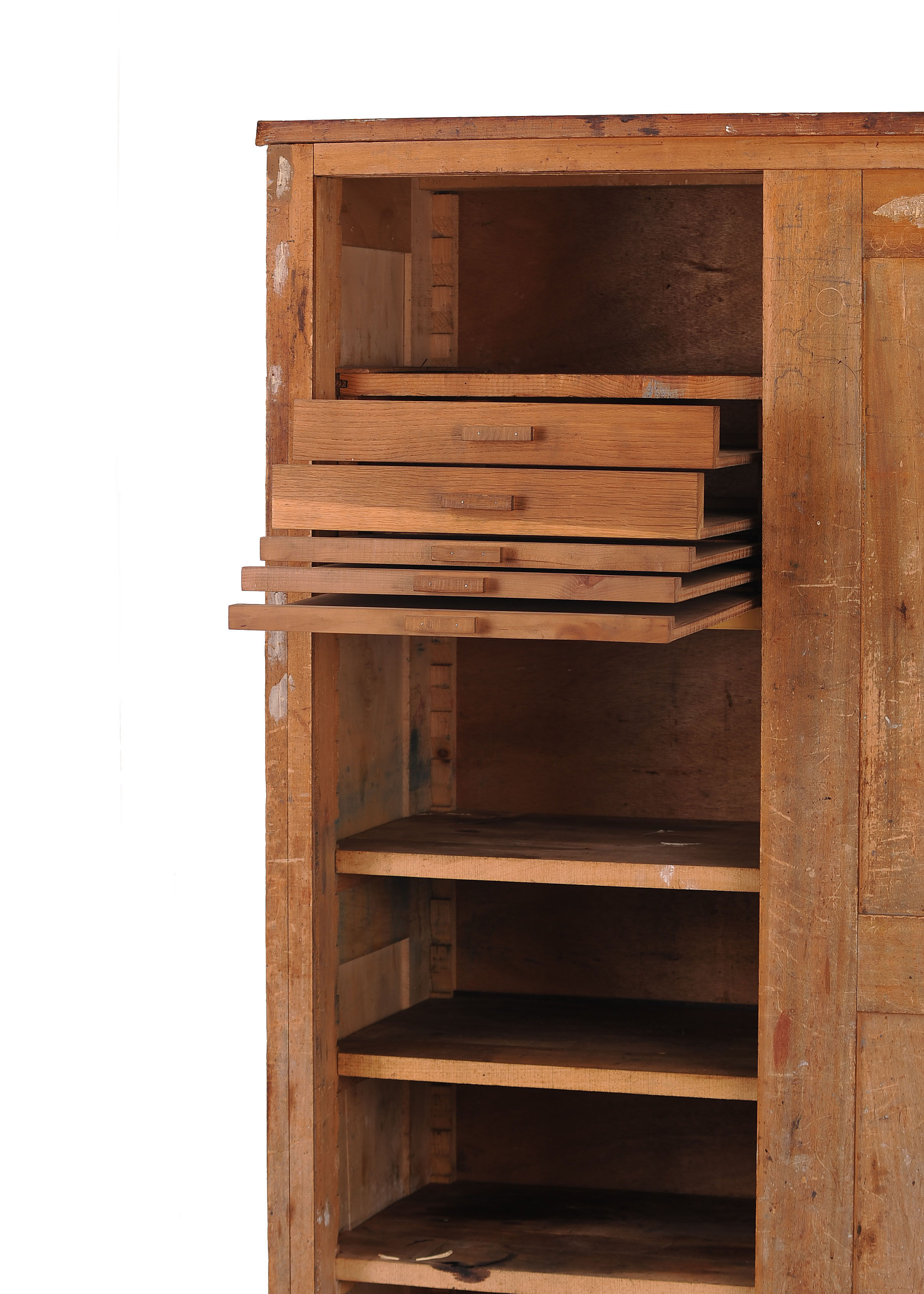 Wooden cabinet of the 1950s