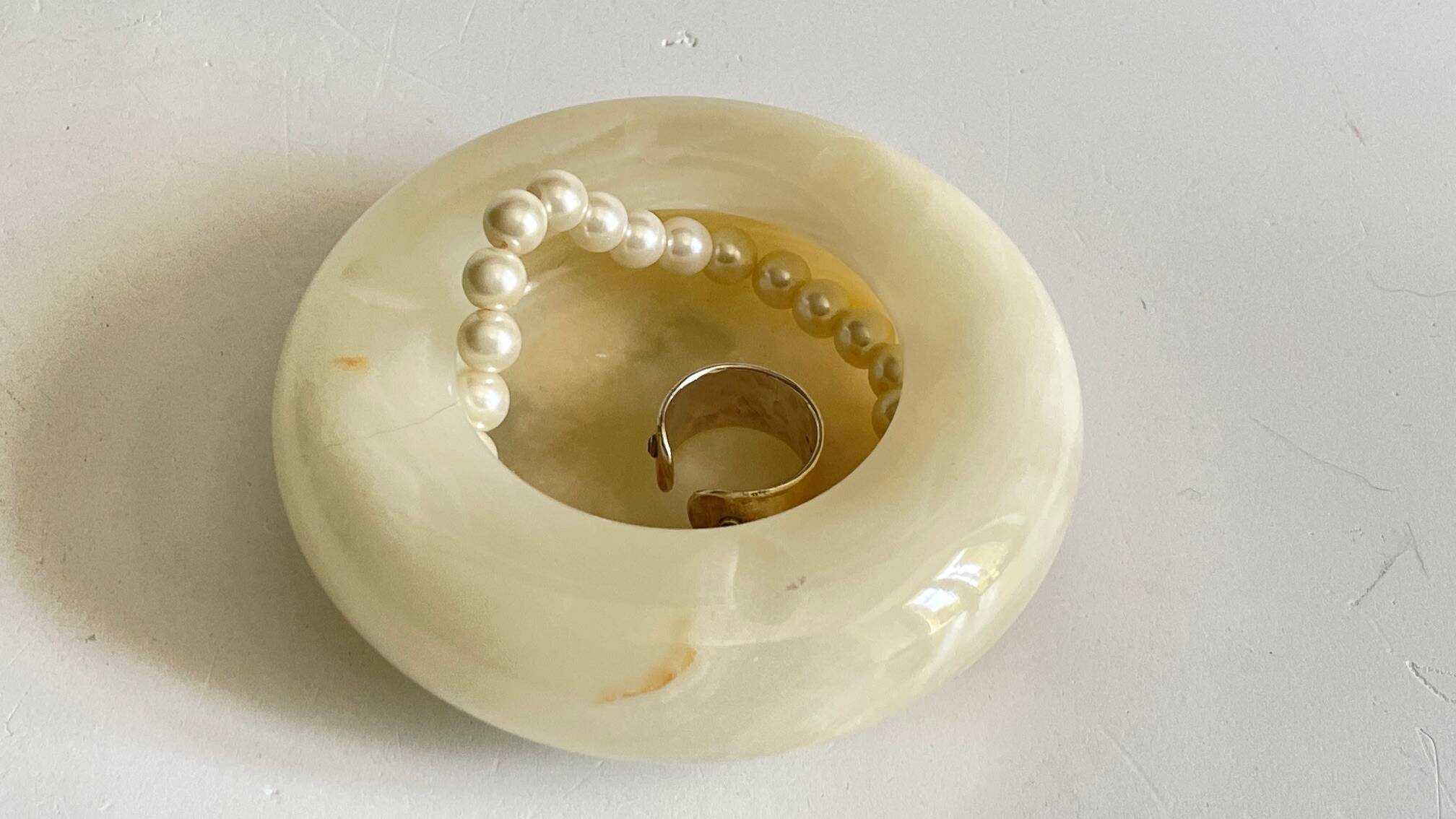 VINTAGE MARBLE ASHTRAY