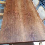 Dining room table farm and 6 chairs style breuer