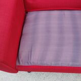 Pair of vintage armchairs with metal legs
