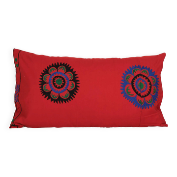Vintage embroidered cushion cover 41x76 cm
