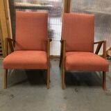 Paire de fauteuils scandinaves