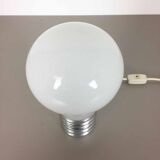 Original 60s glass Mushroon desk light by HONSEL, Germany | midcentury modern. table lamp