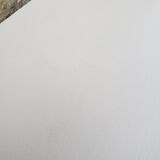 Commode vintage table à langer blanc poudré
