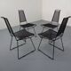 Metal Chairs by Rolf Rahmlow, 1980s, Set of 4