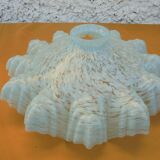 Clichy blue speckled opaline lampshade