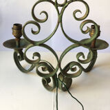 Wall lamp 40s in wrought iron
