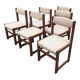 Suite 6 chaises vintage