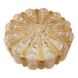 Glass ceiling light, 1970s