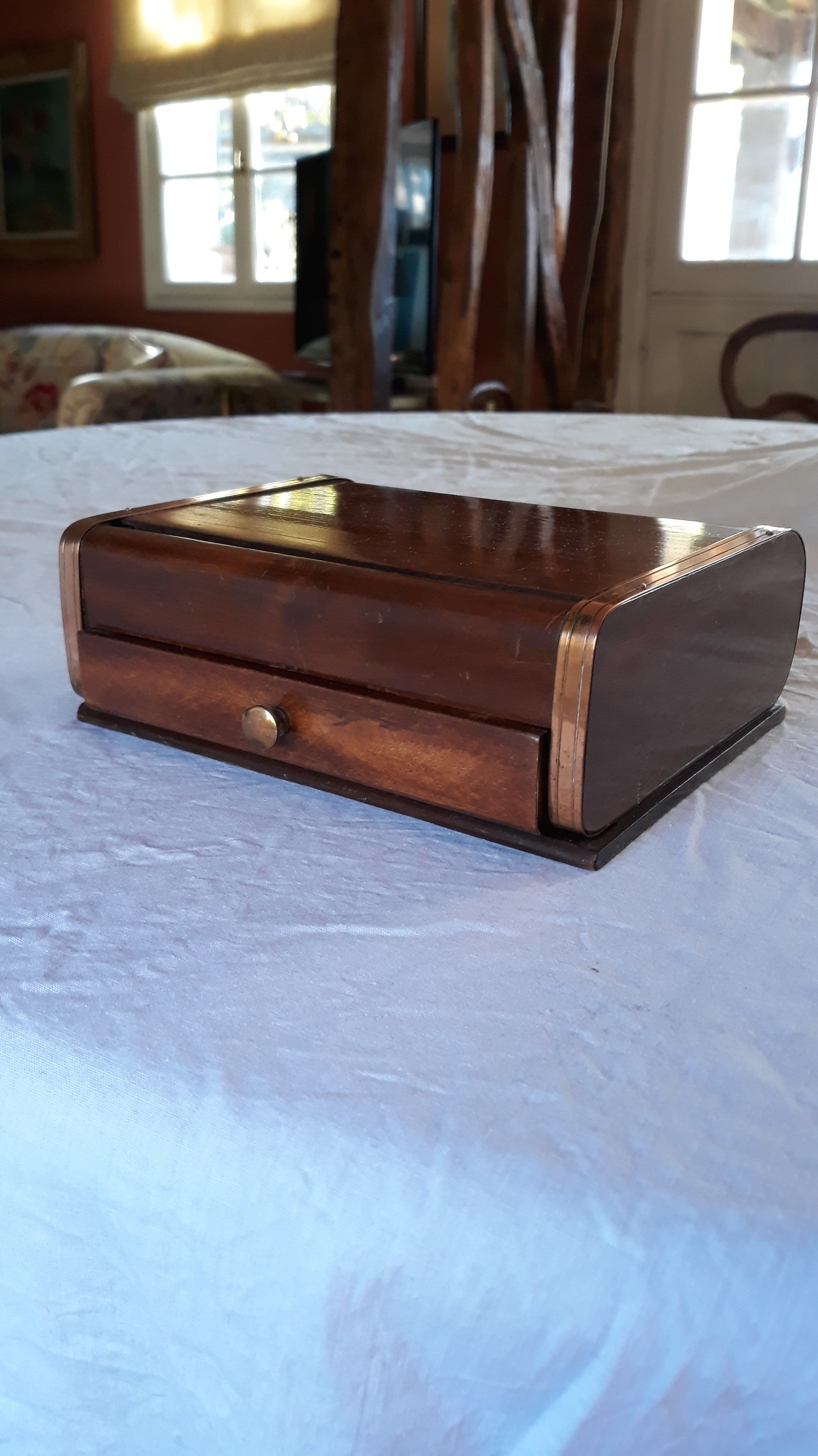 Vintage wooden cigarette box