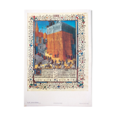 Affiche construction de cathédrale, 1951