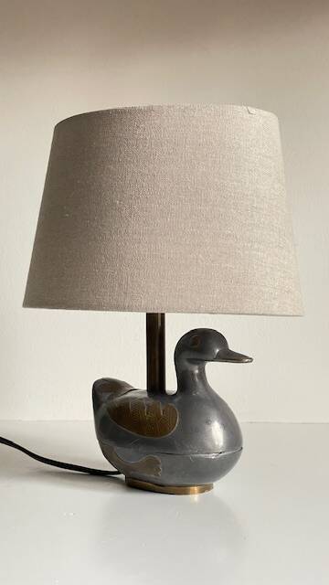 Vintage duck lamp