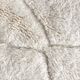 Moroccan Berber carpet Beni ouarain ecru plain with engraved diamonds 285x200cm