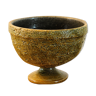Sandstone bowl on pedestal