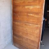 Large antique mirror in patinated wood h170cm