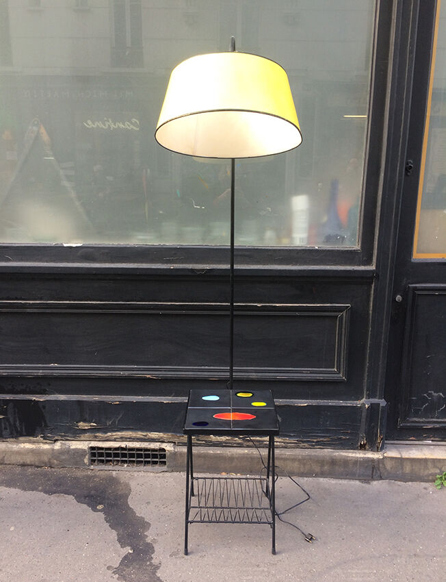 Lamppost Vallauris with Tablet, gate papers, 1950