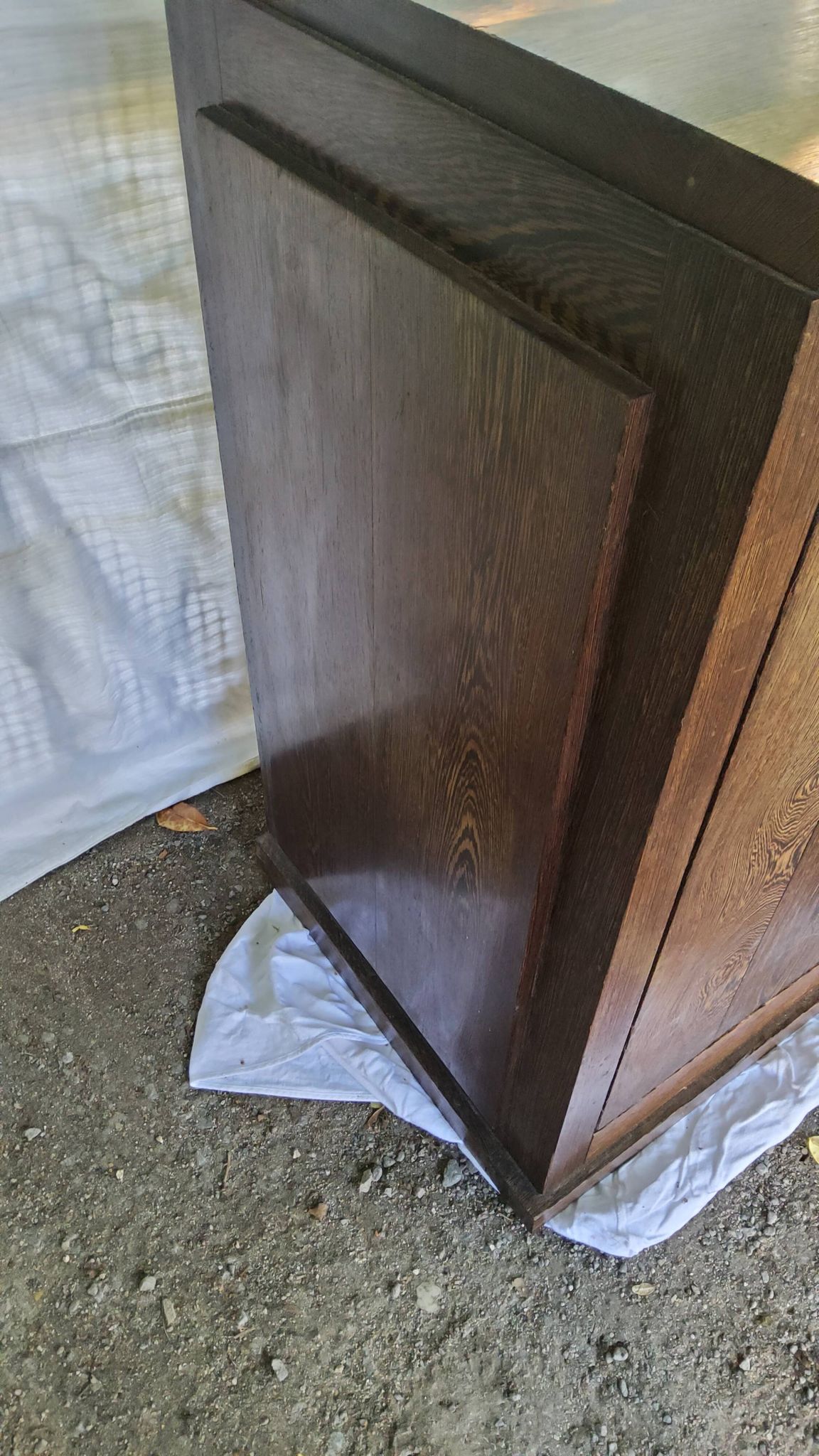 Art Deco style sideboard in palm wood