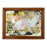 Felix Bachmann, Abstract Multicolored Composition, 2023, Mixed Media, Framed