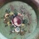Hand-painted metal ashtray - Late 19th/early 20th century