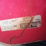 Art Deco lamp with stoneware resin sculpture, 1960s