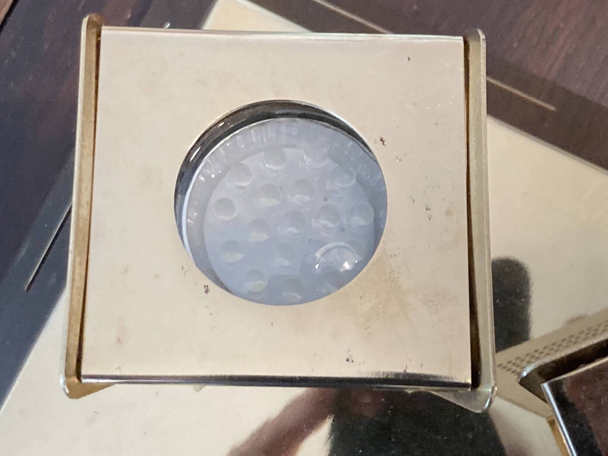 Vintage brass ceiling light OMI – Space Age design from the 1970s