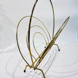 Vintage gilded metal magazine holder