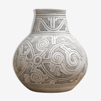 Terracotta vase