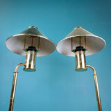 Brass lamp høvik lys jonas hidle denmark 1970 vintage scandinavian design