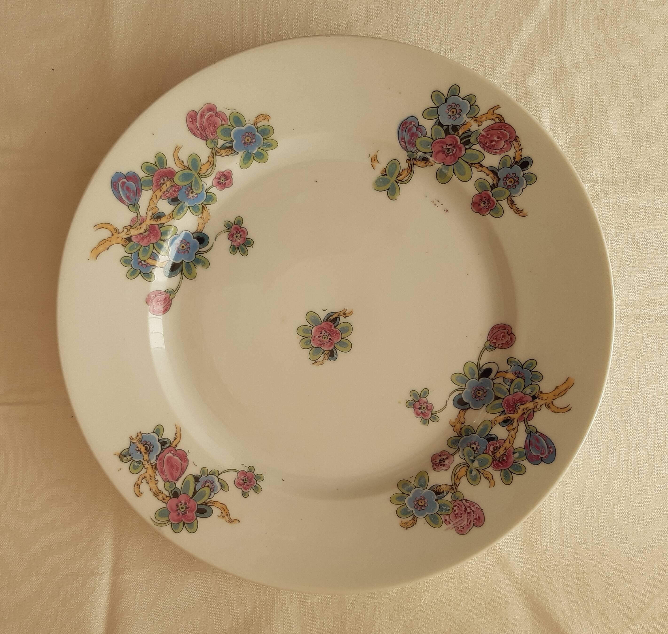 Two old dishes, Art Deco style décor