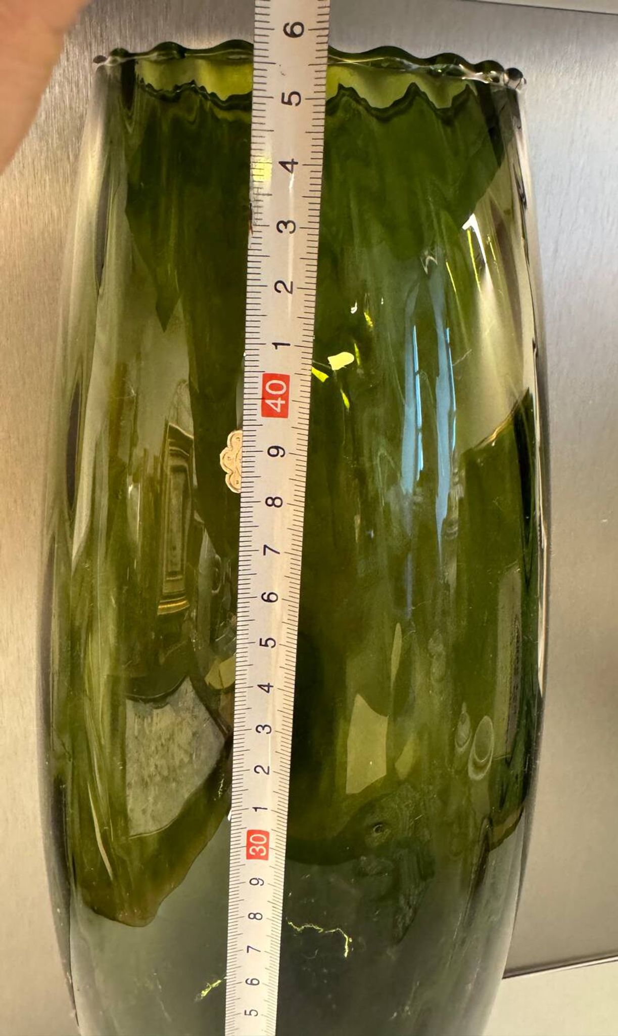Vase en verre soufflé, Italie années 70/80