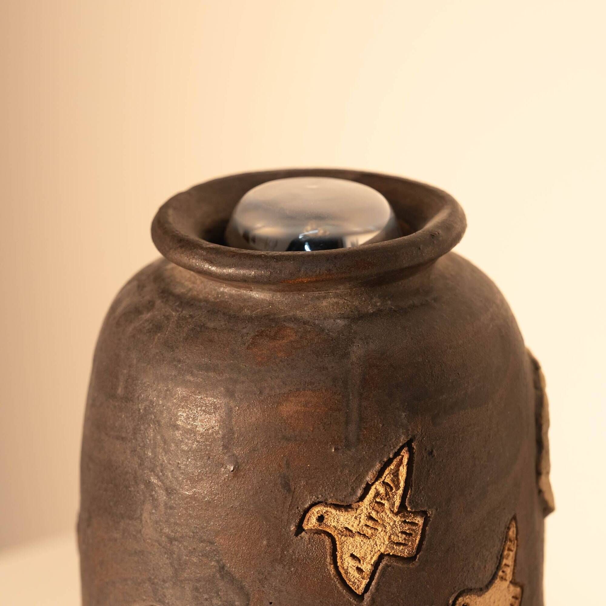 Unique Italian Ceramic Floor/Table Lamp – Dimmable