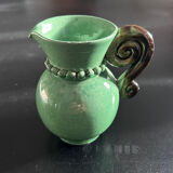Art Deco celadon pearl pitcher