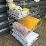 Stackable Wire Grocery Shelf Lockers