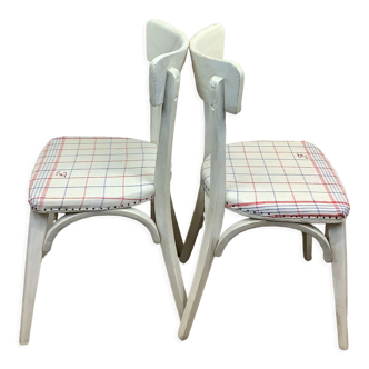 Pair of renovated old bistro chair