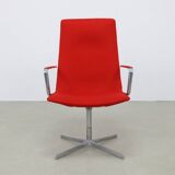 Fauteuil pivotant en laine Arper Cativa