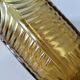 Art Deco vase in molded pressed glass, amber color