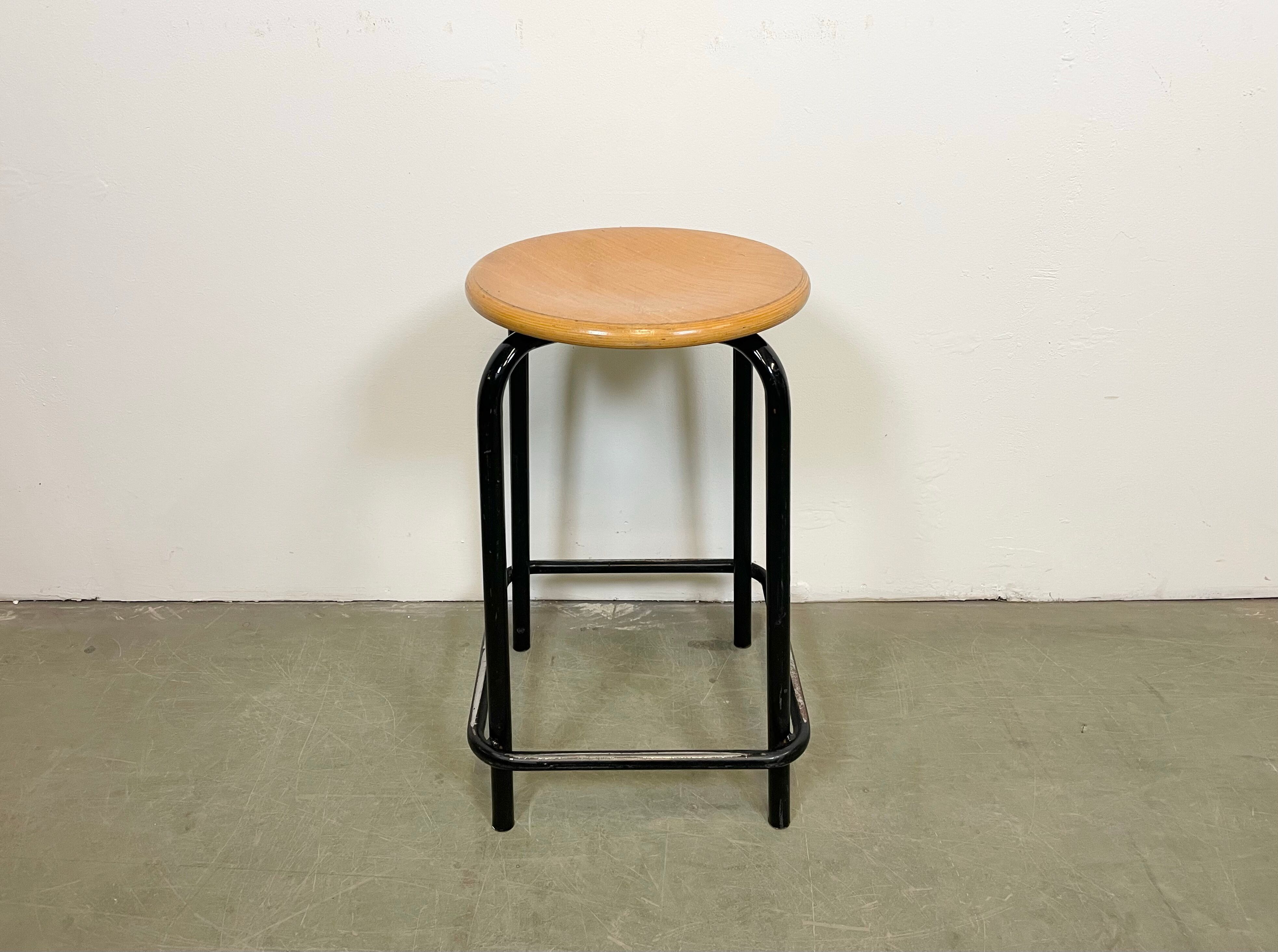 Vintage industrial italian stool, 1970s